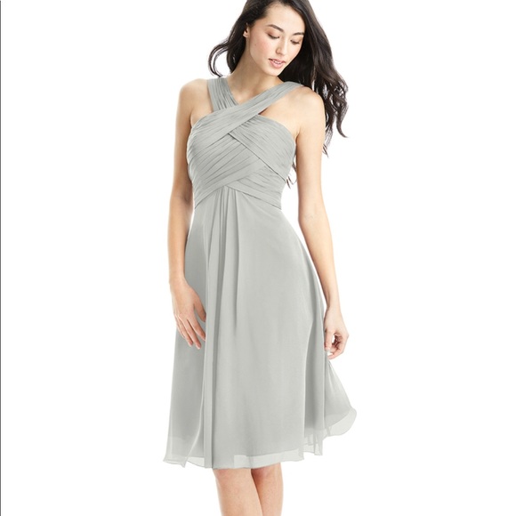 Silver Knee Length Dress